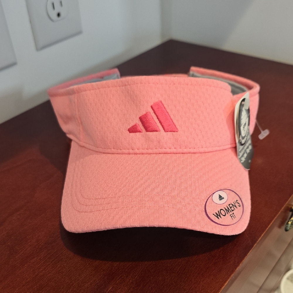 adidas Pink Women's Sport Visor with Embroidered Logo